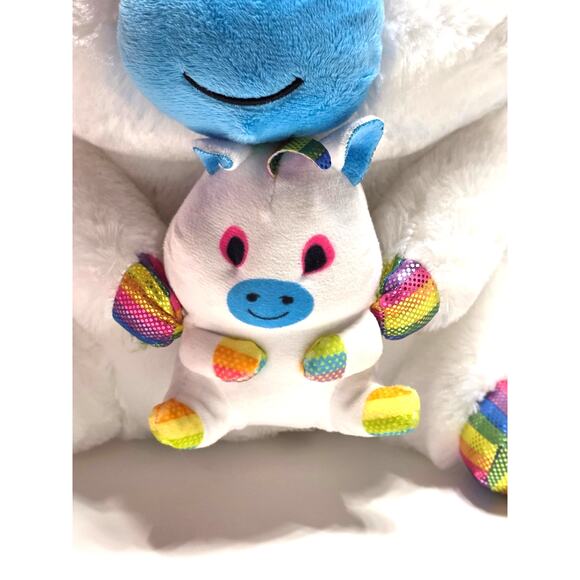 Large white rainbow unicorn with attached baby - Picture 2 of 7